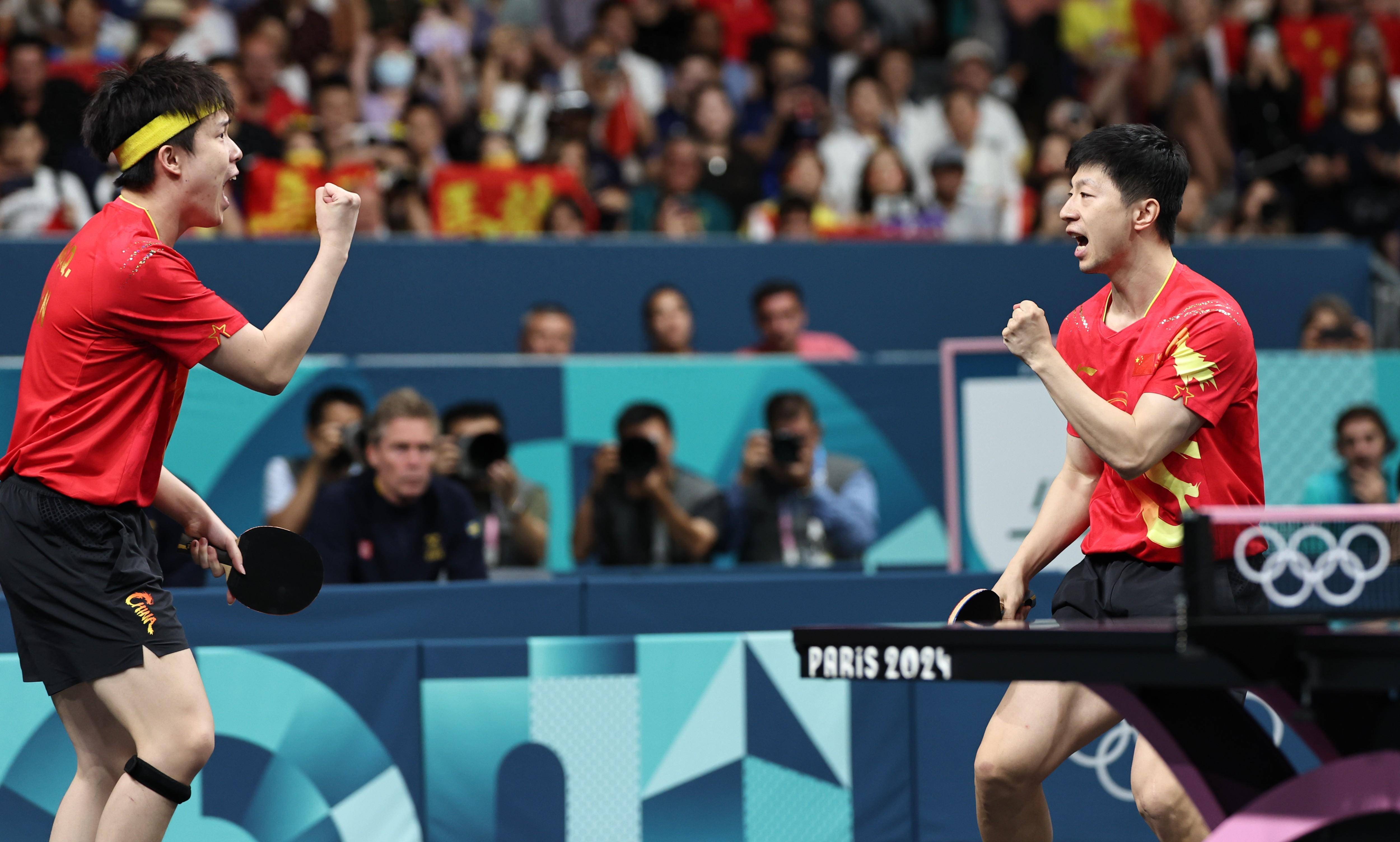 包含瑞典乒乓球队逆转奥地利乒乓球队，马龙关键制胜的词条